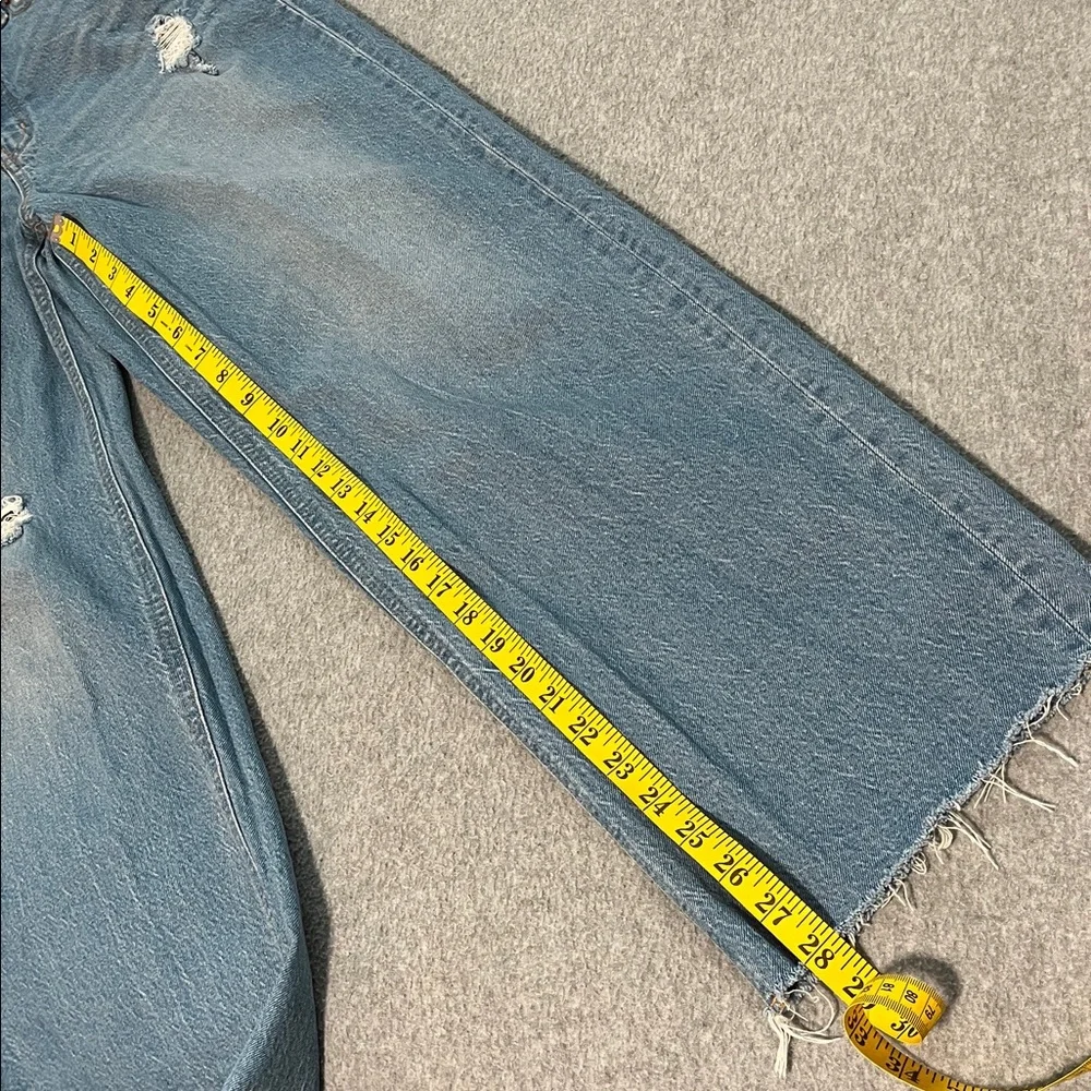Old Navy Sky Hi Wide Leg Jeans Womens Size 6 High Waisted Grunge Skater Festival